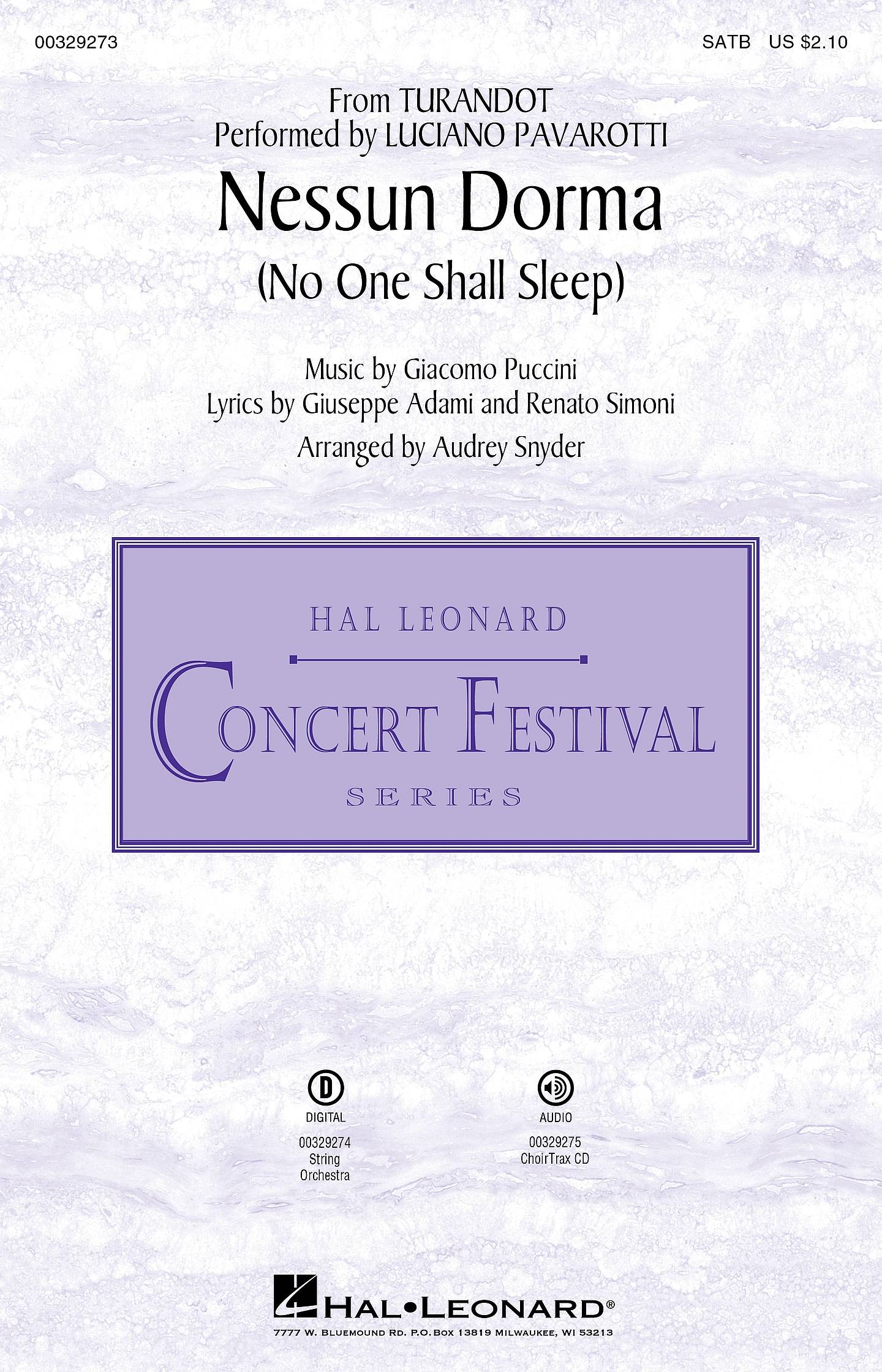 Nessun Dorma (No One Shall Sleep) Choral Sheet Music | J.W. Pepper