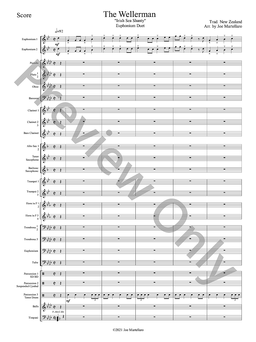 The Wellerman Concert Band Sheet Music | J.W. Pepper