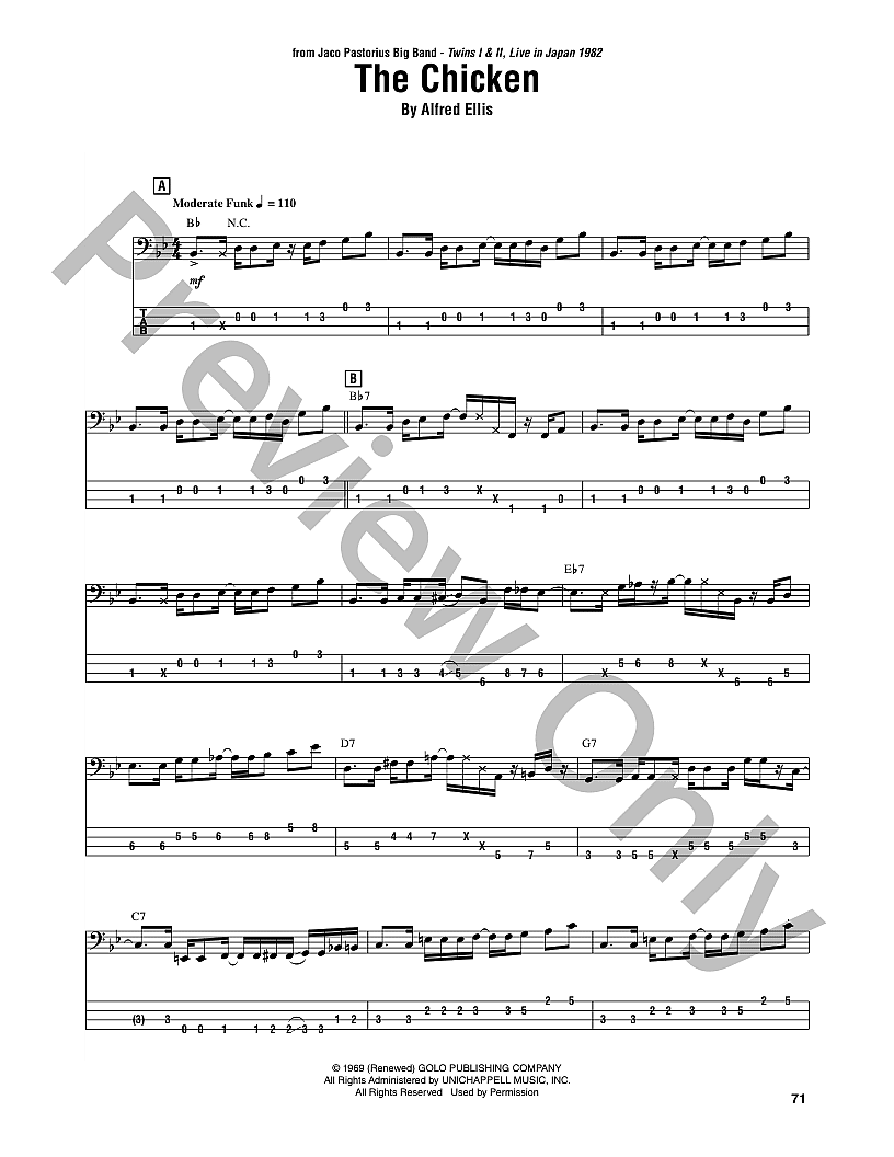 Jaco Pastorius Great Musician Btab 楽譜 Jaco Pastorius Great Musician Btab 楽譜 Jaco Pastorius Great