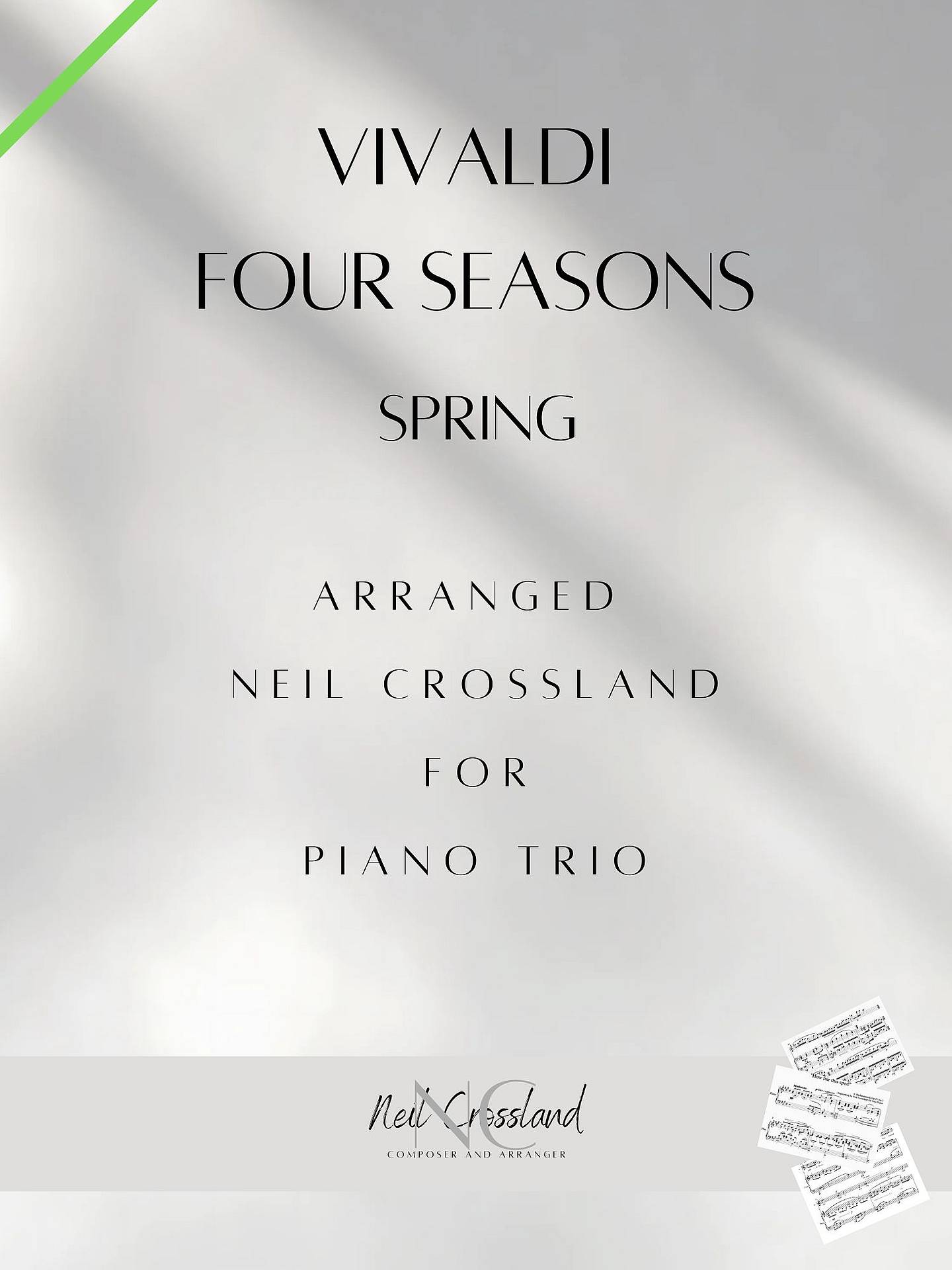 Vivaldi Four Seasons - Spring - for Piano Trio Sheet Music | J.W.