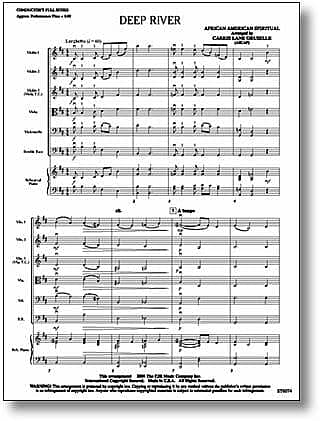 Deep River Orchestra Sheet Music | J.W. Pepper