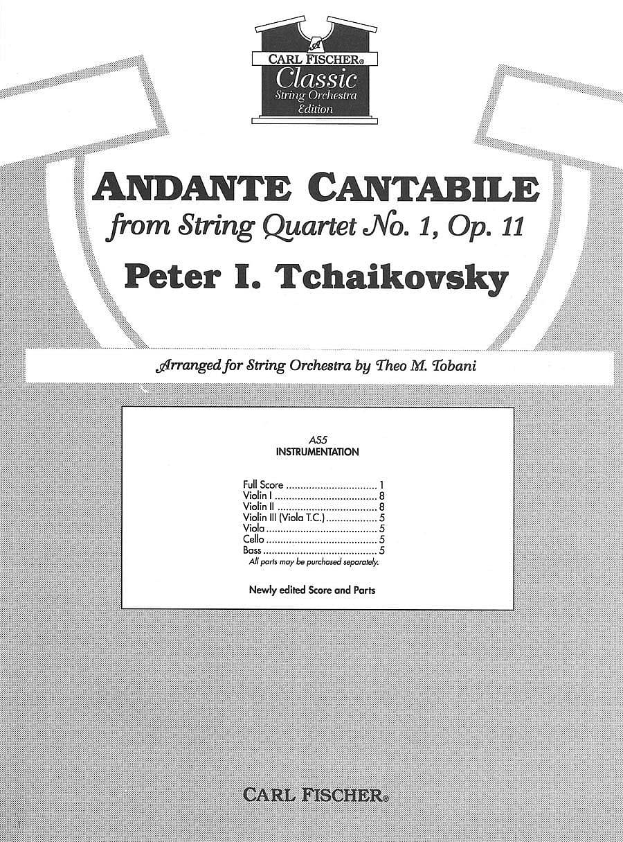 Andante Cantabile Orchestra Sheet Music | J.W. Pepper
