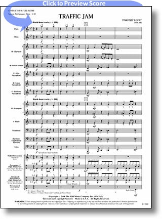 Traffic Jam Concert Band Sheet Music | J.W. Pepper