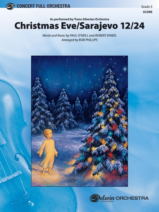 シルクスクリーン A y Christmas Eve 3/100 Christmas Eve/Sarajevo 12/24 Orchestra Sheet Music | J.W. Pepper