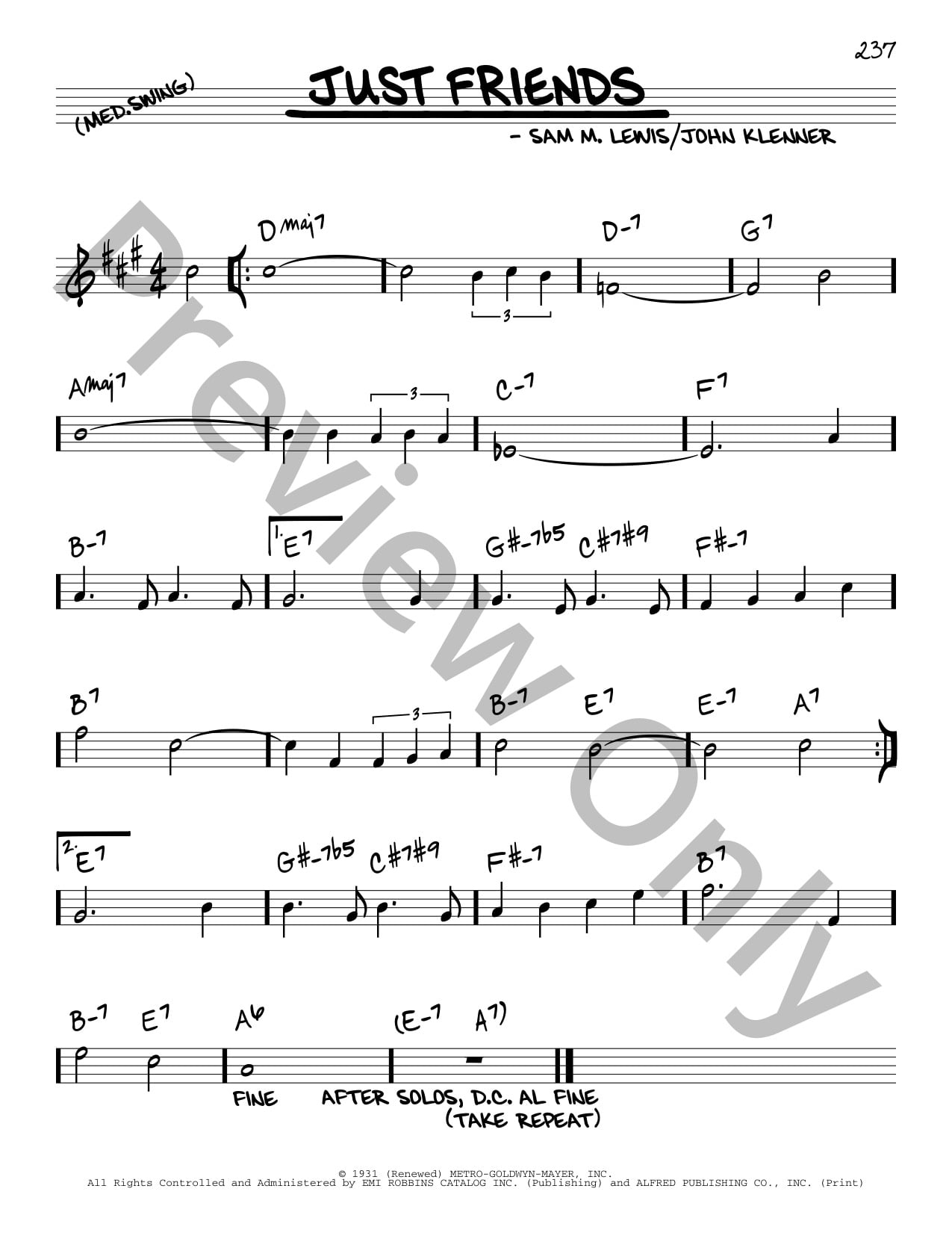 Just Friends P/V/G Sheet Music | J.W. Pepper